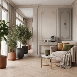 HDF ламинат FLOORFORT Oak Heritage Елочка Дуб Беркли 