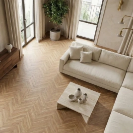 HDF ламинат FLOORFORT Walnut Tree Елочка «Орех Питсбург»