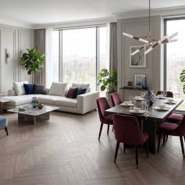 HDF ламинат FLOORFORT Oak Heritage Елочка Дуб Шарлотт 