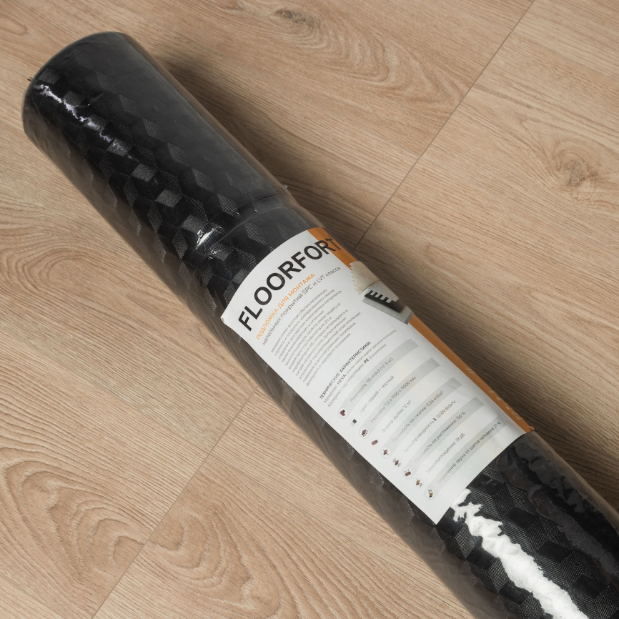 Подложка FloorFORT 1,5 мм, с пароизоляцией фото 3