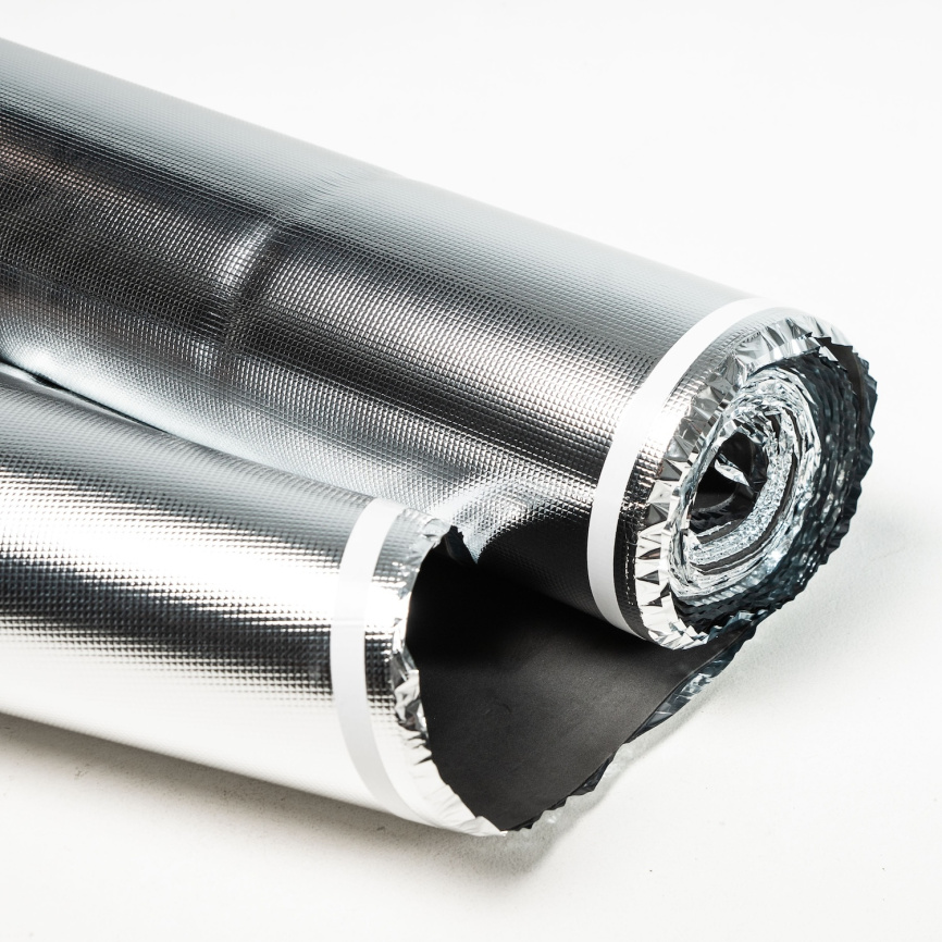 Подложка FloorFORT 2 мм PRO, с отражающим слоем и пароизоляцией фото 1