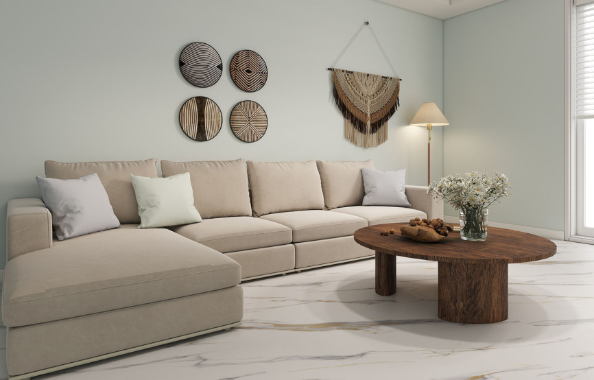 MSPC ламинат STONEFLOOR Big Stone Бело-золотой мрамор фото 2