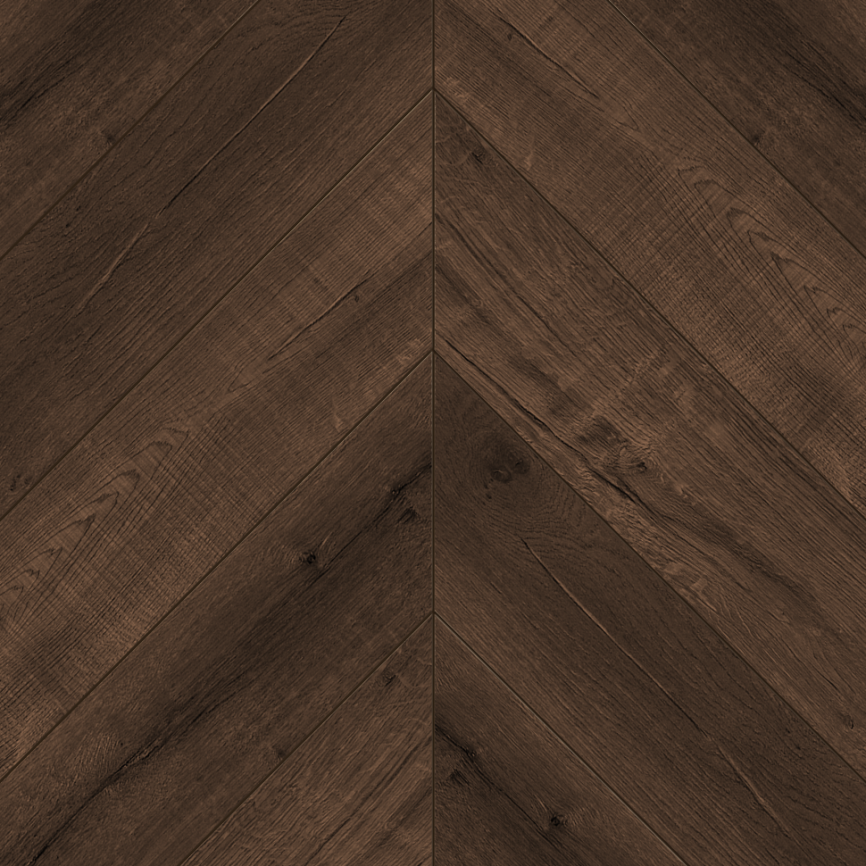 SPC плитка ALPINE FLOOR Chevron Alpine «Дуб Мокка» фото 1