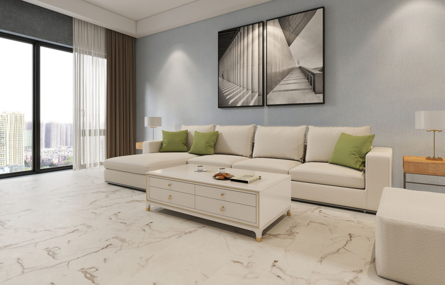 MSPC ламинат STONEFLOOR Big Stone Бело-серый мрамор фото 2