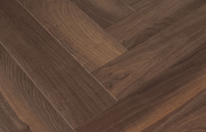 HDF ламинат FLOORFORT Walnut Tree Елочка «Орех Стенфорд» фото 4