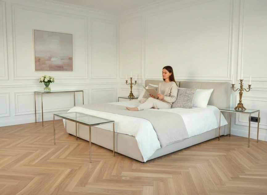 HDF ламинат FLOORFORT Walnut Tree Елочка «Орех Принстон» фото 2