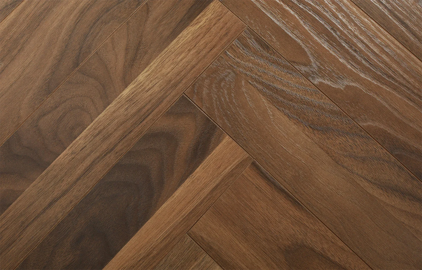 HDF ламинат FLOORFORT Walnut Tree Елочка Орех Кембридж фото 3