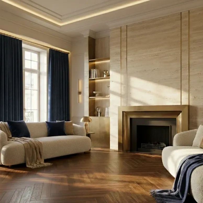 HDF ламинат FLOORFORT Walnut Tree Елочка Орех Стенфорд фото 1