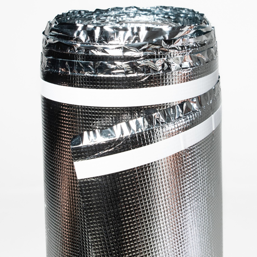 Подложка FloorFORT 2 мм PRO, с отражающим слоем и пароизоляцией фото 2